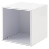 ユニットボックスシリーズ 背板付オープンタイプ ホワイト色 幅39cm GA-0031