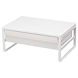 リヒトラブ/机上台 幅390mm 引出し付ハイタイプ 白/A7342-0