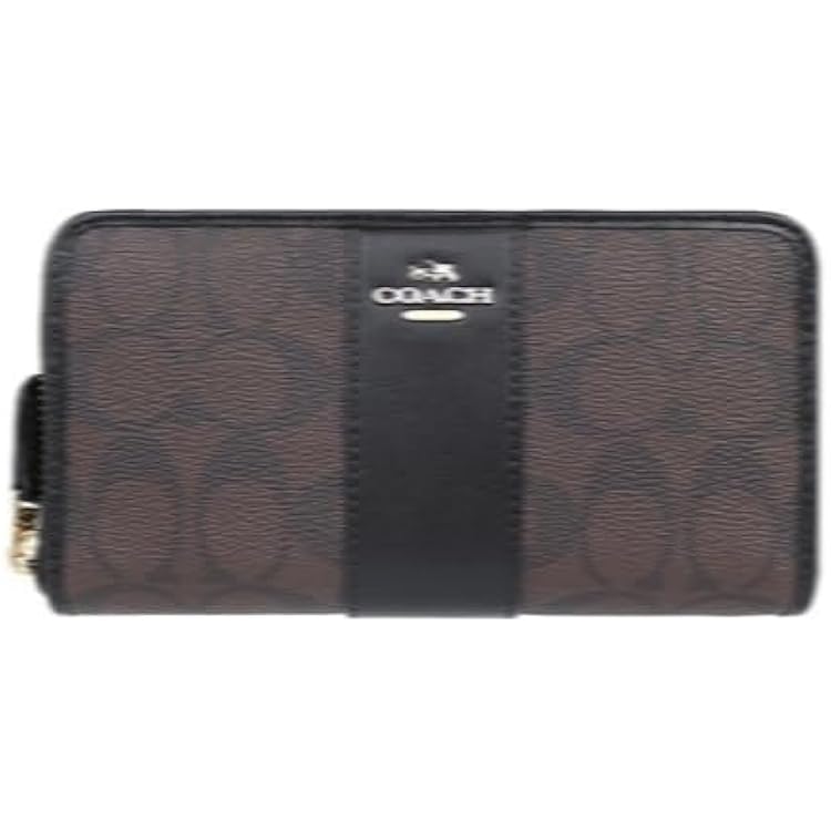 Amazon | [コーチ] 長財布 F54630 ブラウン/ブラック シグネチャー 長