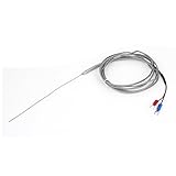 uxcell 熱電対 金属シールド 1mmx150mm K タイプ 2M 長い 2 ターミナル