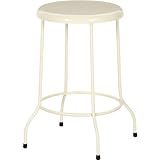 ディアシリーズ「スチールラウンドスツール」【IT】アイボリー(#9881881-86776)サイズ：幅31×奥行31×高さ35cm【おしゃれ スチール ワイヤー 黒 白 シンプル　かわいい 椅子 チェアー いす アイアン 北欧 ヨーロピアン