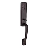 Baldwin SCMIAXROUCSR112 Reserve Single Cylinder Handleset Miami x Round with Contemporary Square Ros