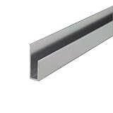 e-kanamono アルミ片長チャンネル(深型) 6x3640mm バフシルバー