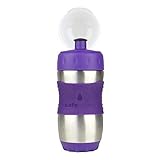 Kid Basix Safe Sporter Stainless Steel Water Bottle For Kids and Adults, Purple, 12oz by Kid Basix [