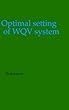 Optimal setting of WQV system