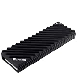 【スモールラボ】JONSBO SSDヒートシンク 冷却 M.2 PCIE SATA 2280 SSDクーラー SSD両面冷却 アルミニウム サーマルパッド付き (ブラック)