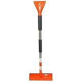 ガレージ・ゼロ スノーブラシ 伸縮タイプ(78～122cm) 水切りゴムワイパー・アイススクレーパー付き GZBR19