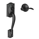 Schlage FE285 CAM 622 ACC LH Camelot Trim Lower Half Front Entry Handleset with Accent Left Hand Lev