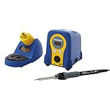 白光(HAKKO) デジタル温度制御はんだこて ステーションタイプ ブルー&イエロー 2極接地型プラグ FX888D-01BY
