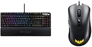ASUS RGB メカニカル キーボード RA05 TUF GAMING K3 D/RD/JP RGB照明 リストレスト & ASUS RGB ゲーミング マウス TUF GAMING M3 7000DPIの光学