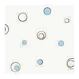 York Wallcoverings BT2708SMP Graphic Loopy Daisy with Splashy Color Dot Center 8 X 10 Wallpaper Memo