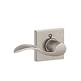 Schlage f170 ACC 619 Col LHコリンズトリムLatitude non-turning Left Handレバー、サテンニッケル