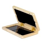 Fenalar サックス クラリネット リードケース 木製サックスリードケース 楽器アクセサリー リード収納ケース コンテナボックス ウッドカラー ワンサイズ