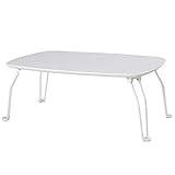 折りたたみ センターテーブル おしゃれ 猫足 ミニテーブル ローテーブル 鏡面 机 小型 テーブル ホワイト