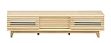 大川家具 関家具 格子テレビボード 幅150cm ナチュラル 077028