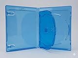 12.5mm厚 BDケース(ブルーレイケース) Blu-rayロゴ付き 3枚収納(標準サイズ)【CS-BDT3】 (100)