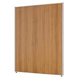 法人様向け カグクロ 木目調ローパーテーション メラミン 間仕切り H1600×W1200 シルバーフレーム ナチュラルウッド 衝立セット PW1216SET1-NW