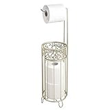mDesign stnbathstrgvine Toilet Paper Holder/Dispenser 6143MDBST