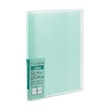 ナカバヤシ カラーポケットアルバム 溶着式/2L判・1段ポケット 20枚収納 グリーン アカ-PC2L-20-G