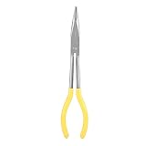 Curved長鼻ペンチ、270 mm Extra Longペンチ45 / 90度曲がっ鼻またはO型先端クラフト修復ツール 45 Degree Bent Walfrontrxkouv1dg4-02