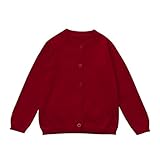 Karchi 子供服 カーディガン セーター ニット シンプル しっかり 冷房対策 無地 　快適 洗練 長袖 ジュニア 学生服 肩掛け キッズ 春秋用 入学式 普段着8色選べる 80-120　 (90
