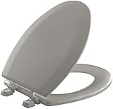 KOHLER K-4712-T-K4 Triko Elongated Molded-Wood Toilet Seat with Color-Matched Hinges, Cashmere [並行輸入