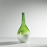 Torre & Tagus 902025A Teardrop Vase, Short, Green/White [並行輸入品]
