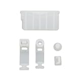 1セット　For New 3DS XL　ダストプラグ　軽量　防塵　傷防止　耐久性　For New 3DS XL/LL、3DSXL、3DSLL、2DS用　ポートキャップ　インターフェース防塵カバー　シリコン製　耐摩耗性　防塵プラグセットアクセサリー　取り付け簡単 (ホワイト)
