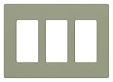Lutron SC-3-GB Claro Three-gang Wallplate Greenbriar by Lutron [並行輸入品]