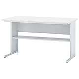 ワークデスク　棚板付き　幅1200×奥行700×高さ700　UO-F127FD (WH：ホワイト)