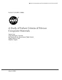 A Study of Failure Criteria of Fibrous Composite Materials