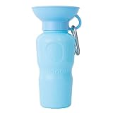 PET SELECT ペットセレクト ペット用水筒 AUTO PET MUG オートペットマグ 650ml 給水ボトル 皿 一体型 ウォーターボトル 犬 散歩 節水 お散歩グッズ お出かけ アウトドア レジャー ランニング ドッグラン ペット用 ペットグッズ 犬用品 猫グッズ PETSELECT ペットセレクト petselect by nihonikuji (スカイブルー)
