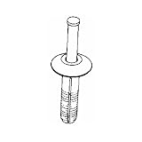 CRANE COMPOSITES RIV50WH 3/4-Inch Nylon Rivet, White, 50-Pack [並行輸入品]