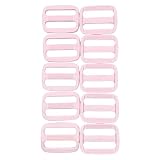 [Parpisia] プラスチック リュックカン 内径25mm 10個セット ベルト送り 移動カン バッグ調整パーツ ハンドメイド 副資材 (ライトピンク)