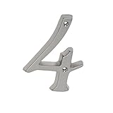 Schlage Lock Company SC2-3046-619 4 Satin Nickel Classic House Number 4 [並行輸入品]