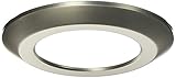 Halo SLD6TRMSN Trim Ring for SLD6 Series LED Disk Light, 6', Satin Nickel [並行輸入品]
