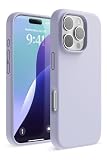 【elago】iPhone16Pro シリコンケース 耐衝撃 防水指紋 防止 サラサラ シリコンケース パープル