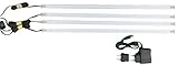 Culver LED下キャビネット照明12 V 12ワット19.68 " 4パックライトバーセットウォームホワイト50 cm 19.68 " 30 LEDのキッチンキャビネット照明デラックスキット合計