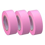 ヤマト 付箋 メモック ロールテープ 詰替え用 3巻 ローズ 15mm×10m RK-15H-RO