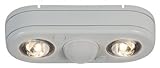 All Pro Outdoor Security REV21850MW Revolve LED Twin Head 180 Degree Motion Security Light, 2100 lm,