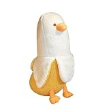 ぬいぐるみ バナナ アヒル 動物抱き枕 バナナダックのぬいぐるみ かわいい Banana Duck 子供と大人用 90cm 白