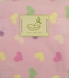Micro Polar Blanket Pink Hearts Polar Fleece by Pem America