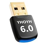Bluetooth アダプタ 6.0【2026 Bluetooth 6.0 usb】 YHOYH Bluetooth レシーバー ブルートゥース レシーバー パソコン ブルートゥース 後付け 超低遅延 EDR/LE対応(省電力) 小型 簡単な操作 最大通信距離20m aptX/SBC/AAC Win7/8.1/10/11対応 Mac非対応 挿し込で即利用 (黒)