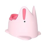 Petit Bella ラビット おまる 洋式 ポット式 補助便座 トイレ トイレトレーニング 子供 キッド ベビー 女の子 男の子 ベビーポッティ イス型おまる 洗い簡単 便利 取り外し可 (1-7