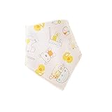 3つのコットンベビーバンダナよだれ三角形よだれかけ新生児トロイの木馬クマのセット