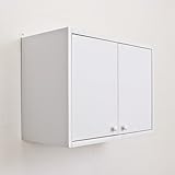 吊り戸棚 幅60cm カウンター上収納 (ホワイト)