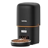 Yuposl 自動給餌器- 16 カップ/136 オンス ペット用、180 日以上のバッテリ寿命の時限式自動ペット フィーダー、自動ドッグ フィーダー 1-6 食コントロール、キャット フード ディスペンサー鮮度ドライ フード