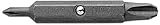 Megapro PD0-3-C S2 Steel Hex Shank Double-Ended Phillip Bit, #0 x #3 Point Size, 1/4' Hex Shank, 2' 