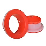 3inch ストレッチフィルム 用 ホルダー レッド １セット（２個） (T)
