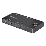 StarTech.com KVMスイッチ／2ポート／USB-C接続／シングルモニター／4K60Hz HDMI DP Altモード／2台同時USB 100W PD／Type-C USB4 Thunderbolt 3/4対応／PC パソコン CPU切替器 2台用 C2-H46-UC2-PD-KVM